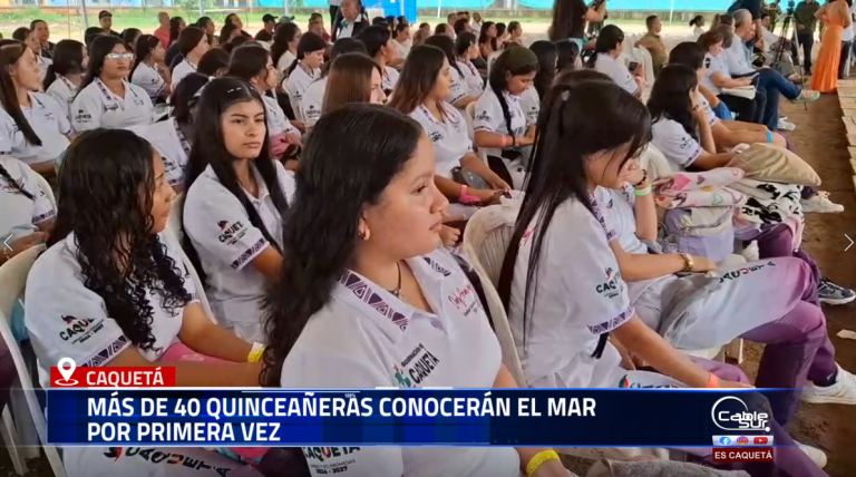 Derly Arias Córdoba, gestora social, lidera la iniciativa Revive la Magia de tus 15 Años, gracias a la cual más de 40 jóvenes cumplirán el sueño de conocer el mar por primera vez.