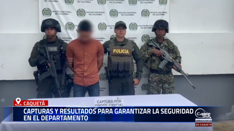 El coronel César Pinzón, comandante del Departamento de Policía Caquetá, presentó los resultados obtenidos en el marco del Plan Choque 90 Días, estrategia que ha permitido la captura de varios individuos vinculados a diferentes delitos y el fortalecimiento de acciones operativas para garantizar la seguridad en la región.