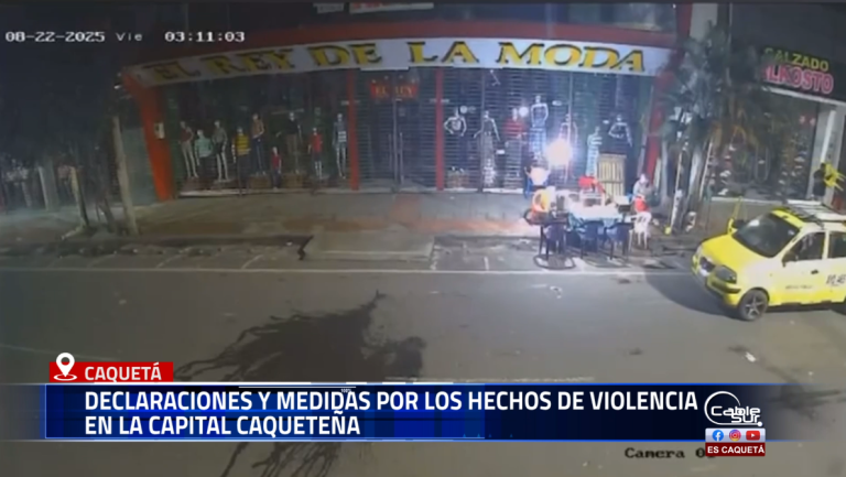 El coronel César Pinzón, comandante del Departamento de Policía Caquetá, entregó declaraciones tras la explosión registrada en pleno centro de Florencia en la madrugada de este viernes.