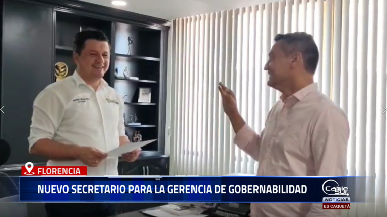 El alcalde de Florencia, Marlon Monsalve, posesionó a José Delby Vargas Gutiérrez como nuevo Secretario para la Gerencia de Gobernabilidad, Ordenamiento e Institucionalidad.