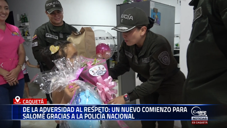 En el departamento del Caquetá, la Policía Nacional, a través del Grupo de Protección a la Infancia y Adolescencia, viene desarrollando un trabajo profesional, enmarcado en su estrategia seguros, cercanos y presentes, enfatizando sus esfuerzos en la parte humana que trasciende más allá de lo institucional. Uno de los casos más significativos es el de la niña Salomé Pérez Medina, de 8 años, diagnosticada con hidrocefalia, quien había decidido no regresar a la Institución Educativa Sagrados Corazones debido a los actos de bullying que enfrentaba por parte de sus compañeros.