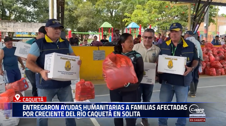 La Gobernación del Caquetá llevó a cabo una jornada de atención humanitaria en el municipio de Solita, tras los estragos causados por la creciente del río Caquetá.