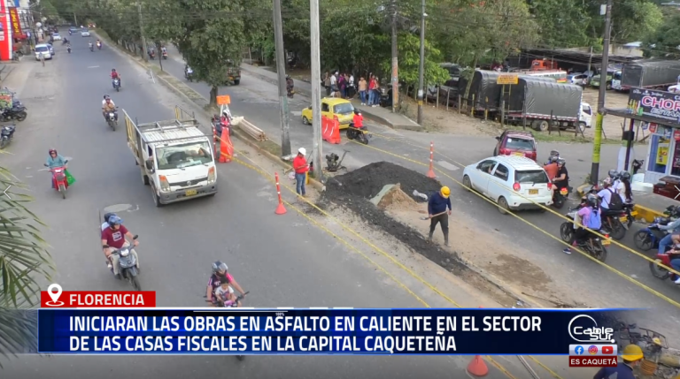 La Alcaldía de Florencia anuncia el inicio de las obras de pavimentación en asfalto en caliente en el sector de las Casas Fiscales, como parte del plan de mejoramiento vial en la capital caqueteña.