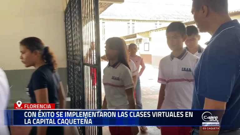 El secretario de Educación de Florencia, Fener de los Ríos, informó que la implementación de las clases virtuales durante esta semana se cumplió de manera exitosa, permitiendo garantizar la continuidad académica de los estudiantes.