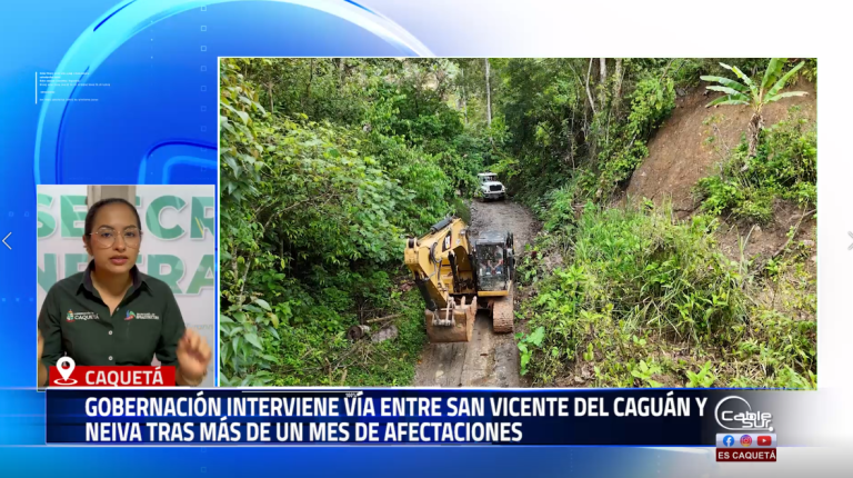 Luego de más de un mes de dificultades en la movilidad por la vía que conecta a San Vicente del Caguán con Neiva, la Gobernación del Caquetá inició labores para atender los graves derrumbes que han afectado a 27 veredas de la Reserva Campesina El Pato.