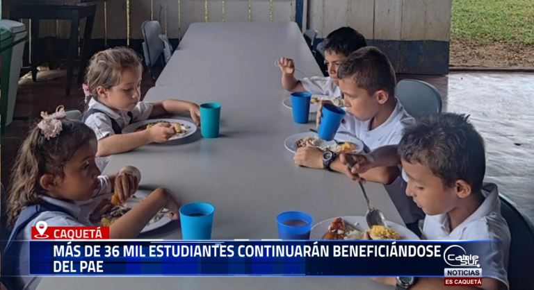 La Gobernación del Caquetá, a través de la Secretaría de Educación Departamental, anunció que el Programa de Alimentación Escolar – PAE está plenamente asegurado para la vigencia 2025, reafirmando su compromiso con el bienestar y la permanencia escolar de niños, niñas y jóvenes del departamento.
