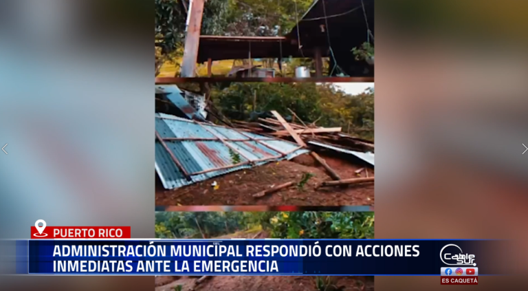 La Administración Municipal de Puerto Rico, en cabeza del alcalde, inició acciones de atención a la comunidad afectada por las recientes situaciones presentadas en el territorio.