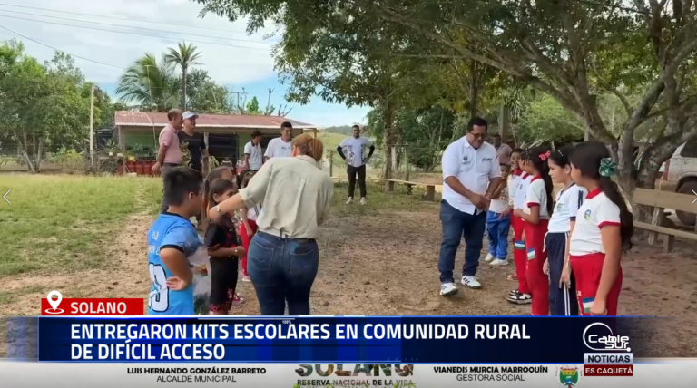 La administración municipal de Solano llegó hasta una de las comunidades más apartadas del municipio para realizar una jornada de entrega de kits escolares y escuchar directamente a los habitantes de esta zona rural.