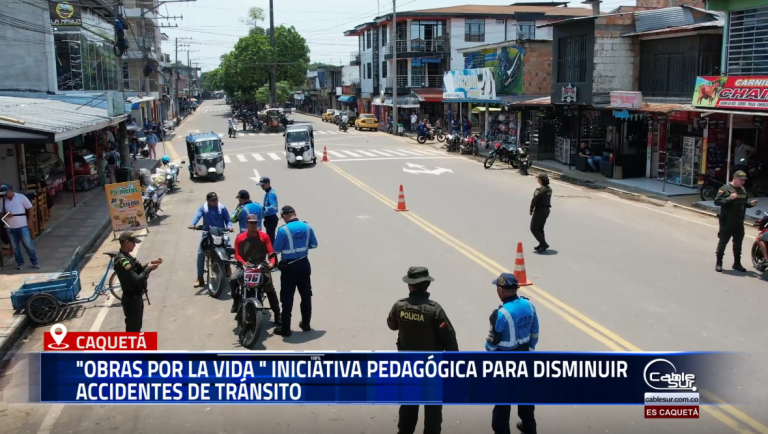 Con el propósito de reducir la siniestralidad vial en el departamento, la Dirección de Tránsito Departamental impulsa la iniciativa «Obras por la vida», una estrategia pedagógica orientada a generar conciencia y promover comportamientos seguros en las vías.
