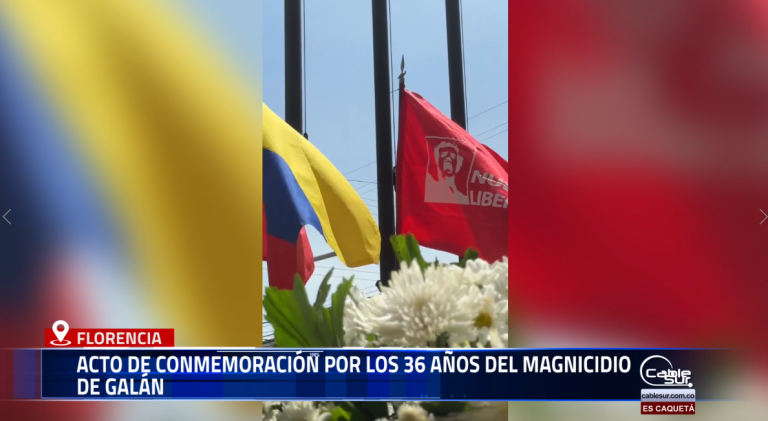 En Florencia se llevó a cabo un acto solemne en memoria de Luis Carlos Galán, al cumplirse 36 años de su magnicidio. Durante la jornada, el Secretario Departamental del Partido Nuevo Liberalismo, Juan David Rivera, resaltó el legado de Galán y la importancia de mantener viva su lucha por la democracia, la justicia social y la defensa de la vida.