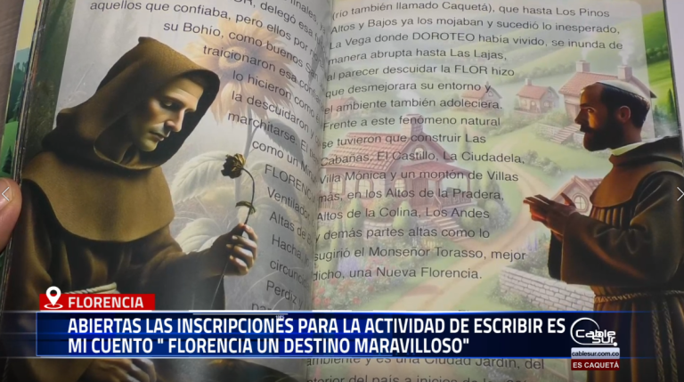 El secretario de Cultura, Juan Miguel Vargas, anunció la apertura de inscripciones para participar en la actividad literaria “Escribir es mi cuento – Florencia un destino maravilloso”, una iniciativa que busca promover la escritura creativa y resaltar el talento de niños, jóvenes y adultos del municipio.