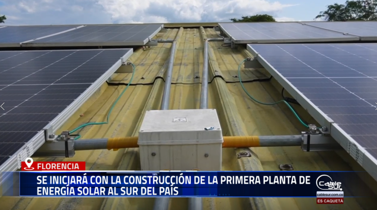 La Alcaldía de Florencia anuncia el inicio de la construcción de la primera planta de energía solar en el sur del país, un proyecto que marca un hito en la transición hacia energías limpias y sostenibles.