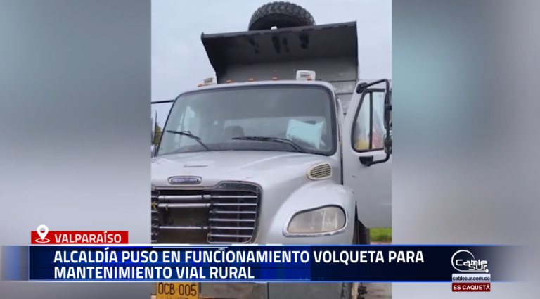 La Administración Municipal de Valparaíso, realizó trabajos de reparación y adecuación a una volqueta que hacía parte de su parque automotor, con el propósito de mejorar la capacidad operativa en el mantenimiento de vías rurales.