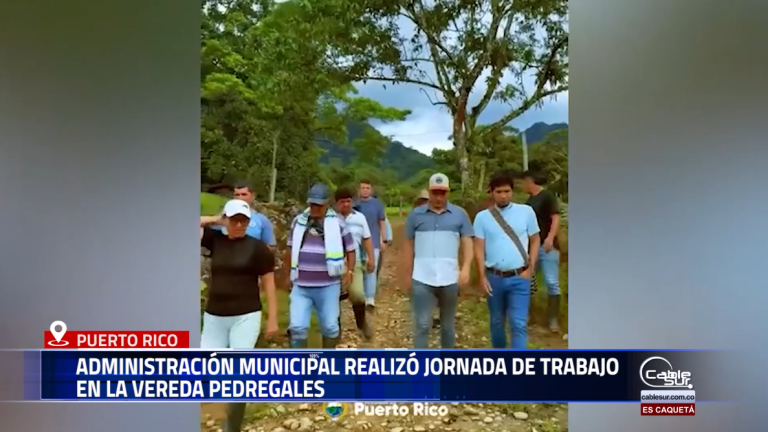 La Alcaldía de Puerto Rico adelantó una visita a la vereda Pedregales para conocer de primera mano las necesidades de la comunidad y definir compromisos orientados al desarrollo rural.