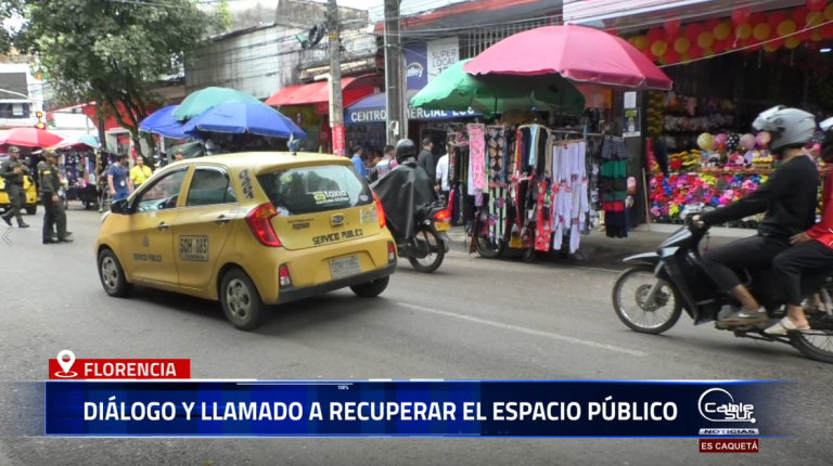 En un ejercicio de concertación, la administración municipal adelantó un espacio de diálogo con los vendedores informales de Florencia, con el fin de avanzar en la recuperación del espacio público y la organización del comercio en la ciudad.