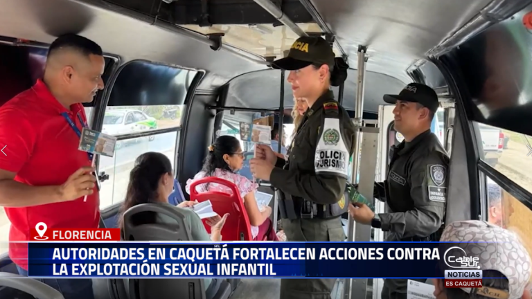 En Florencia, entidades municipales, departamentales y la Policía Nacional realizaron una jornada de prevención y control en el marco del Día Mundial contra la Explotación Sexual y Comercial de Niños, Niñas y Adolescentes.