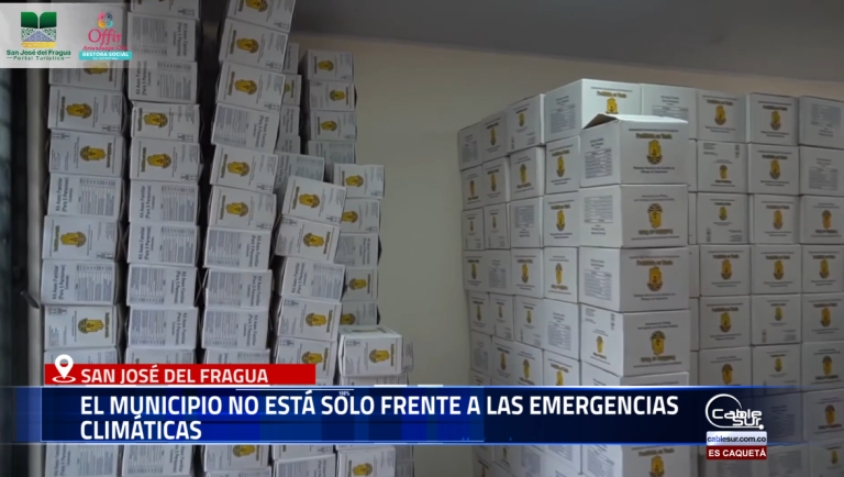 Gracias al trabajo articulado con la Unidad Nacional, Departamental y Municipal de Gestión del Riesgo de Desastres, se entregarán kits de ayuda humanitaria que serán destinados a acompañar a las familias fragüeñas más vulnerables durante la temporada de lluvias e inundaciones