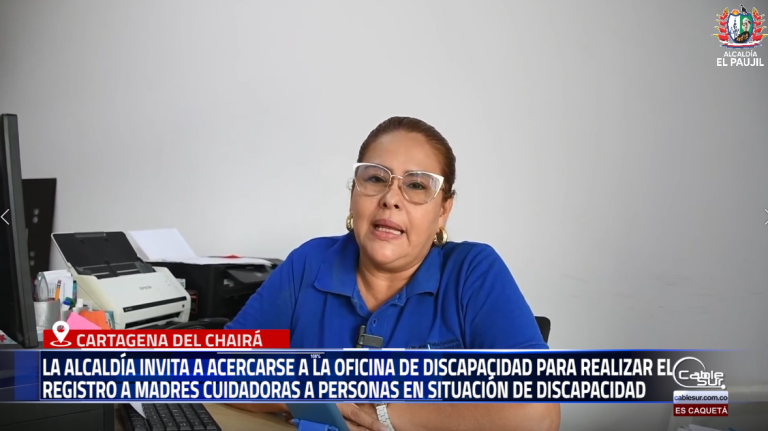La Alcaldía de El Paujil, dirigida por la alcaldesa Látia Sindy Castillo Muñoz, invita a acercarse a la Oficina de Discapacidad para realizar el registro.