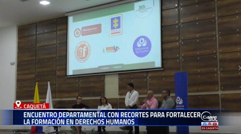 Con la participación de la Fiscalía General de la Nación y la Defensoría del Pueblo, se desarrolló un encuentro departamental orientado a fortalecer la formación en derechos humanos y temas de convivencia, con el objetivo de generar herramientas que promuevan la paz y el respeto en los entornos educativos y comunitarios.