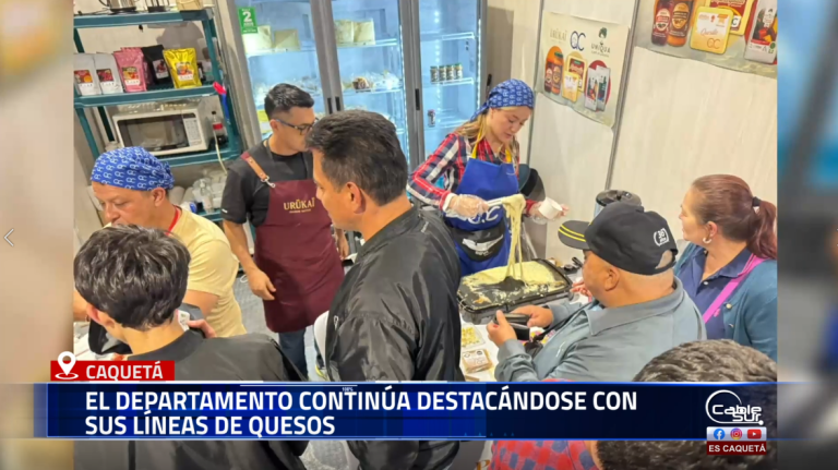 En el marco de la feria Expo Hogar 2025, realizada en Corferias – Bogotá, el departamento del Caquetá continúa destacándose con sus reconocidas líneas de quesos, productos que reflejan la calidad, tradición y potencial del sector ganadero de la región.