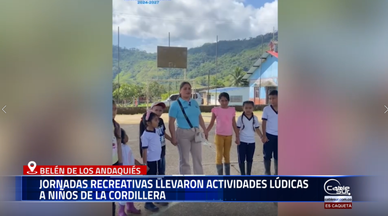 La Administración Municipal de BELEN DE LOS ANDAQUIES realizó encuentros comunitarios en veredas de la cordillera para promover espacios de integración y recreación dirigidos a la niñez.