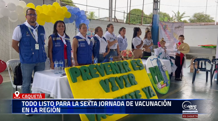 La Secretaría de Salud confirmó que se encuentra todo dispuesto para el desarrollo de la sexta jornada de vacunación en la región, con el objetivo de garantizar el acceso oportuno a los biológicos y fortalecer la prevención de enfermedades.