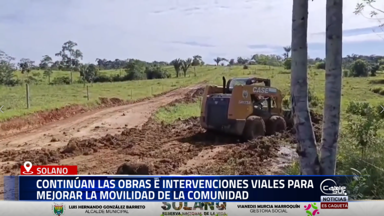 La administración municipal de Solano, bajo el liderazgo del alcalde Luis Hernando González Barreto y la gestora social Vianedis Murcia Marroquín, adelanta trabajos de adecuación en la vereda La Carolina para la construcción de una placa huella, además de avances en la vía de acceso intermunicipal que conecta con las veredas.