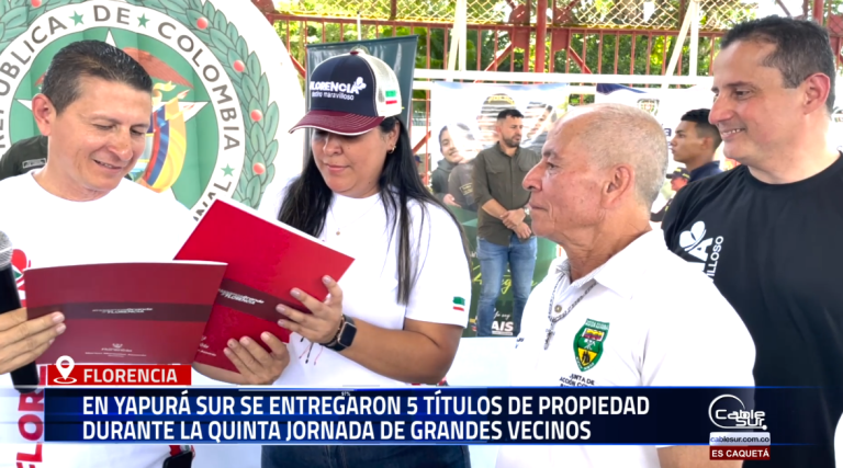 La Alcaldía de Florencia realizó en el barrio Yapurá Sur la quinta jornada de Grandes Vecinos, donde se desplegó la oferta institucional en salud, infraestructura, ambiente y mejoramiento vial.