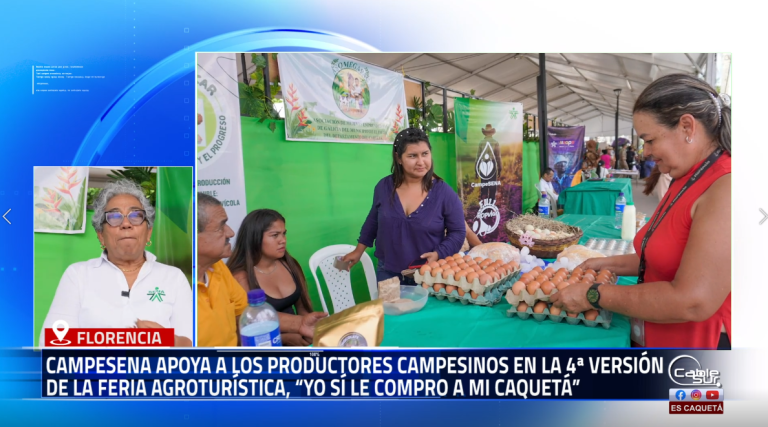 El SENA, a través de su estrategia CampeSENA, se une a la 4.ª versión de la Feria Agroturística, Artesanal y Rueda de Negocios “Yo Sí le Compro a mi Caquetá”, brindando respaldo a productores campesinos del departamento que buscan visibilizar e impulsar sus emprendimientos.