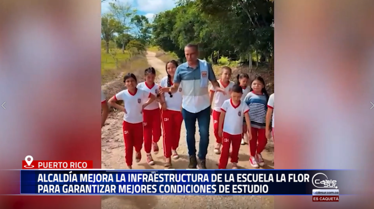 La Alcaldía de Puerto Rico adelanta trabajos de mejoramiento en la escuela La Flor, ubicada en zona rural, con el propósito de brindar a los niños y jóvenes un entorno escolar más seguro, limpio y adecuado para su aprendizaje y bienestar.