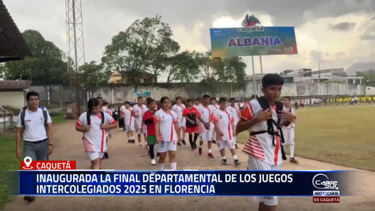 La Gobernación del Caquetá y el Instituto Departamental de Cultura, Deporte y Recreación (ICDR) inauguraron oficialmente la gran final de los Juegos Intercolegiados Departamentales 2025, con la participación de delegaciones de 15 municipios.