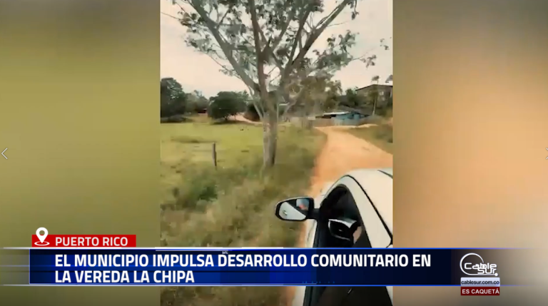 En la vereda La Chipa de se desarrollan acciones que reflejan el compromiso de la administración municipal con el progreso de Puerto Rico.