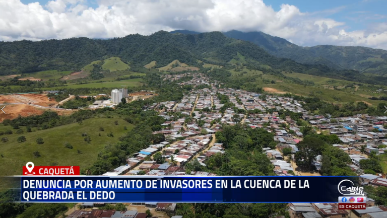 Habitante del sector y víctima de desplazamiento, denunció la presencia de invasiones en la cuenca de la quebrada El Dedo, vereda Alto Caldas, corregimiento El Catálogo, sector C.
