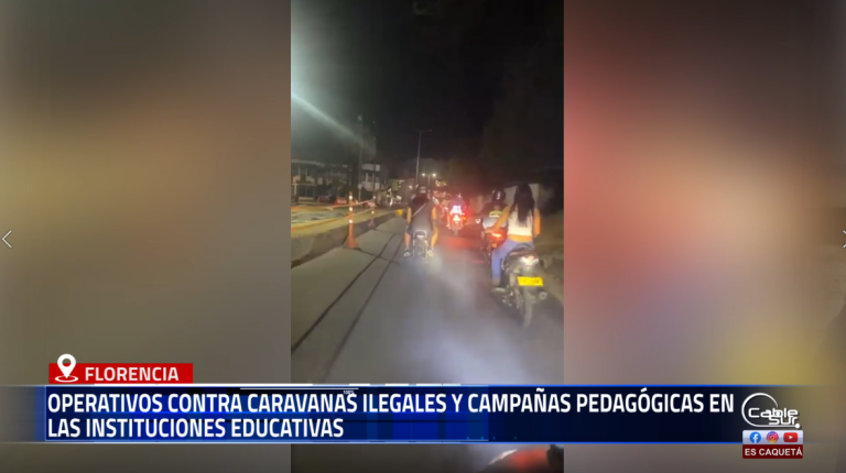 La Secretaría de Gobierno, en articulación con las autoridades competentes, viene adelantando operativos de control contra caravanas ilegales, con el propósito de garantizar la seguridad y la movilidad en la ciudad.