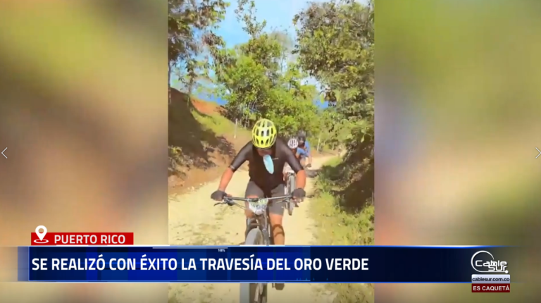 El municipio de Puerto Rico, fue escenario el pasado fin de semana de la Travesía del Oro Verde, una actividad deportiva y recreativa que reunió a ciclistas y visitantes en torno al deporte, la integración y la promoción turística de la región.