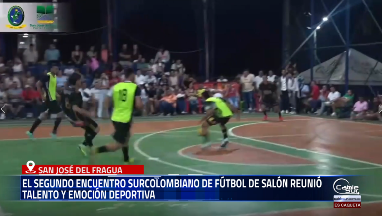 Con una destacada participación de equipos y aficionados, se desarrolló con éxito el Segundo Encuentro Surcolombiano de Fútbol de Salón, un evento que fortaleció el deporte y la integración regional en San José del Fragua.