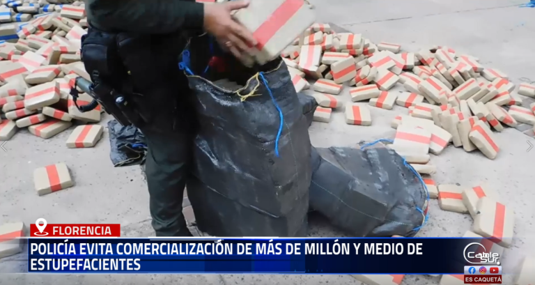 En un contundente golpe contra el narcotráfico, la Policía Nacional a través de la Seccional de Tránsito y Transporte en Caquetá, logró la captura de un ciudadano y la incautación de 1600 kilogramos de marihuana que eran transportados en un vehículo tipo camión sobre la vía Suaza – Florencia.
