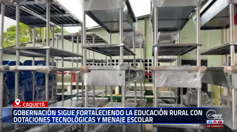La Gobernación del Caquetá, a través de la Secretaría de Educación Departamental y en articulación con la Región Administrativa y de Planificación (RAP), realizó la entrega de 52 tableros digitales y menajes escolares a las instituciones educativas rurales de los municipios de Belén de los Andaquíes y San José del Fragua, reafirmando su compromiso con el fortalecimiento de la educación y el bienestar estudiantil en el territorio.