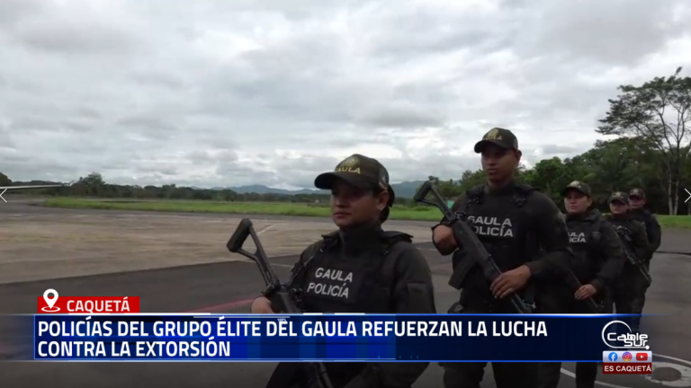 En cumplimiento de los lineamientos dispuestos por el Ministro de Defensa Nacional, y con el propósito de fortalecer las acciones operativas y preventivas contra el delito de la extorsión en el departamento, fue designado para Caquetá un grupo élite del GAULA de la Policía Nacional, encargado de reforzar la ofensiva contra la extorsión y el secuestro.