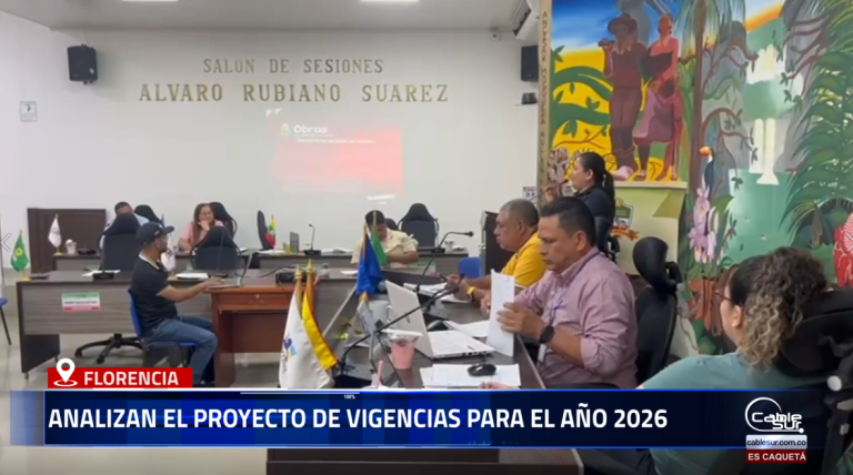 En el Concejo Municipal de Florencia se adelanta el análisis del proyecto de vigencias futuras para el año 2026, una iniciativa que busca garantizar la planeación y continuidad de obras y programas estratégicos para la ciudad.