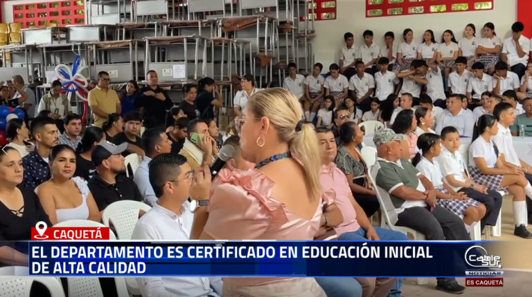 La Secretaría de Educación Departamental, en cabeza de Jackelin Ortiz, anunció con orgullo que el Caquetá ha sido certificado en educación inicial de alta calidad, un reconocimiento que destaca el compromiso del departamento con la formación integral de la primera infancia.