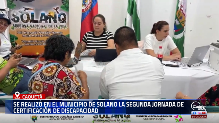 La Administración Municipal de solano avanza en la segunda jornada de certificación de discapacidad, un proceso que busca garantizar el acceso de las personas con capacidades diferentes a programas y beneficios del Estado.