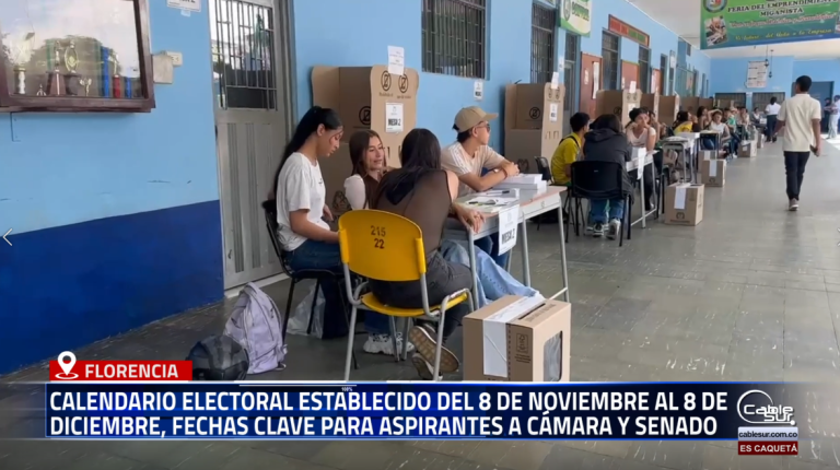 El delegado de la Registraduría en el Caquetá divulgó detalles importantes del calendario electoral que se llevará a cabo próximamente.