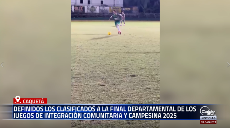 La Gobernación del Caquetá y el Instituto de Cultura, Deporte y Recreación (ICDR) anunciaron los clasificados de los zonales departamentales de los Juegos de Integración Comunitaria y Campesina, vigencia 2025.