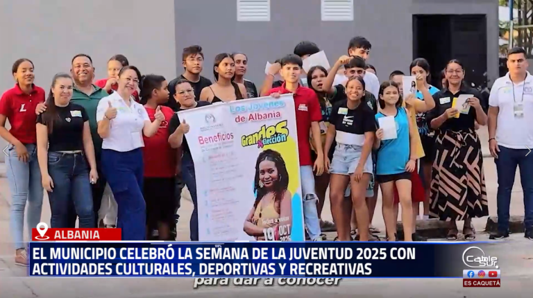 El municipio de Albania conmemoró la Semana de la Juventud 2025 con una programación que integró espacios de cultura, deporte y participación ciudadana, resaltando el papel de los jóvenes como protagonistas en el desarrollo local.