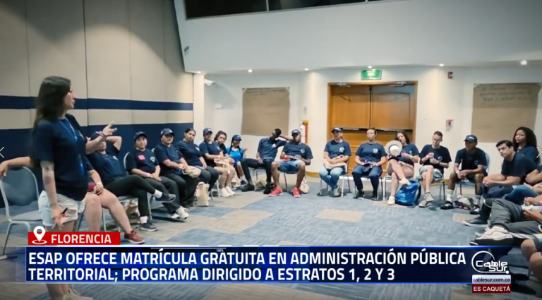 La ESAP está ofreciendo el programa de Administración Pública Territorial. La convocatoria está dirigida a bachilleres de estratos 1, 2 y 3. El programa es gratuito, tiene una duración de 10 semestres y se imparte en modalidad semipresencial los fines de semana.