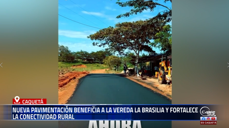 La comunidad de la vereda La Brasilia cuenta ahora con vías pavimentadas que mejoran la movilidad y aportan al desarrollo de la economía campesina.