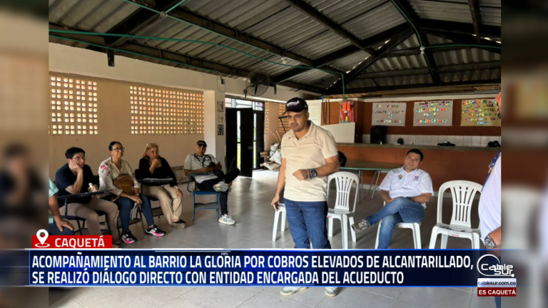 Ante la inconformidad de la del barrio La Gloria por el alto costo del servicio de alcantarillado, se realizó un acompañamiento oficial que incluyó un diálogo directo con la identidad del acueducto.