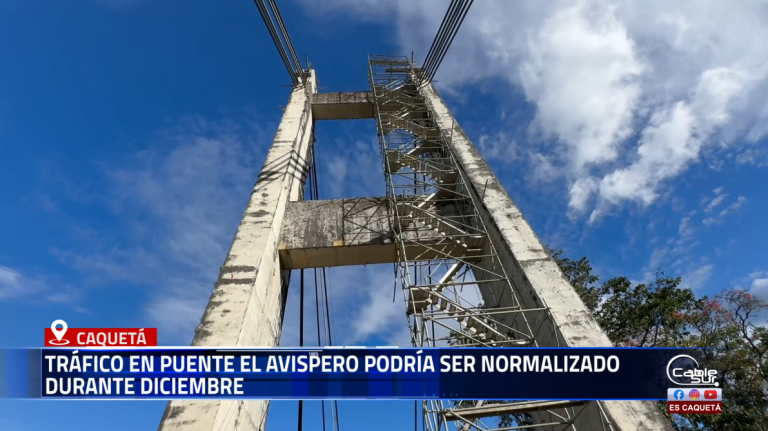 La culminación de la reparación del Puente El Avispero depende ahora de la gestión de recursos adicionales, los cuales ya fueron solicitados por la administración competente.