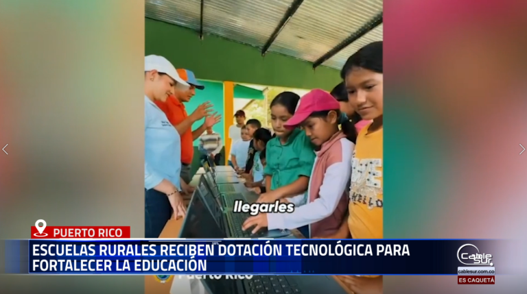Más de 20 instituciones educativas rurales de Puerto Rico, Caquetá, fueron beneficiadas con la entrega de equipos tecnológicos y computadores, en una iniciativa que busca cerrar brechas digitales y ampliar las oportunidades de aprendizaje.